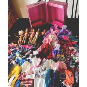 Barbie Dolls Clothes Shoes Brand Name& Handmade Case Vintage 1968 Huge Lot Gift